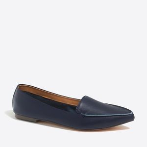 JCrew Factory Navy Edie Loafers.